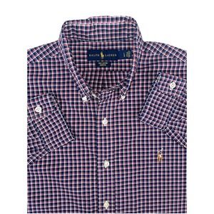 Polo Ralph Lauren Multicolored Checkered Flesh Pony L/S Button Dwn Shirt Men's L